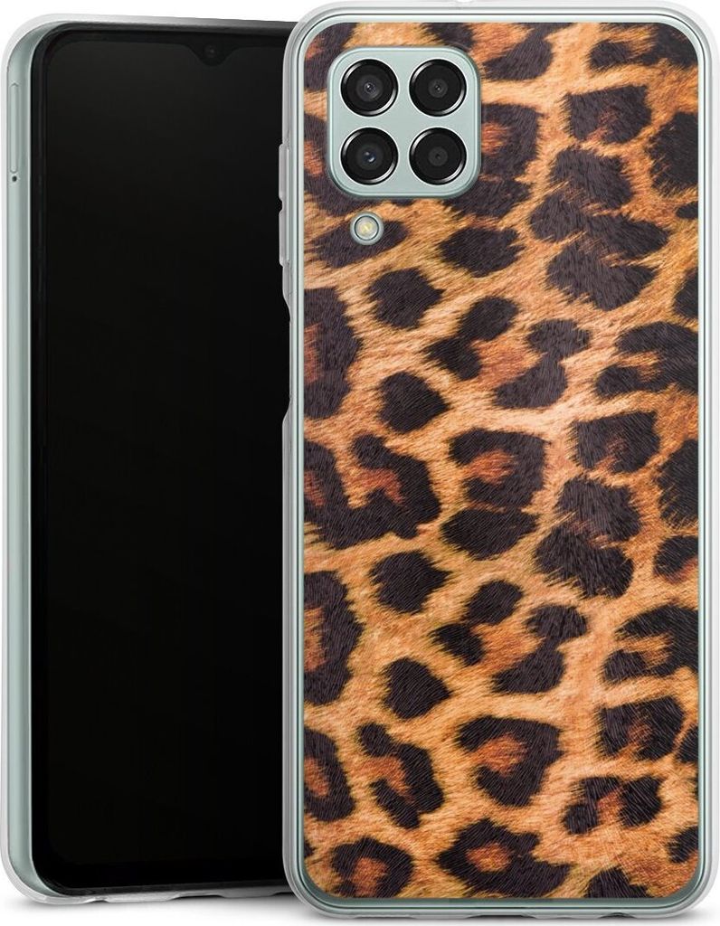 DeinDesign Handyhülle für Samsung Galaxy M33 5G Silikon Hülle Case Smartphone Schutzhülle Animalprint Fell Leopard