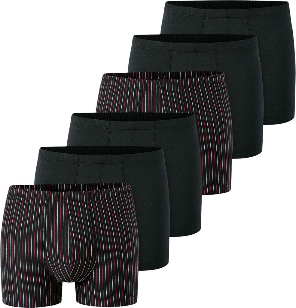 Schiesser 6er Pack 95/5 Essentials Retro Short / Pant Bequemer Softbund, Perfekter Sitz, hoher Komfort, Elastisches Material