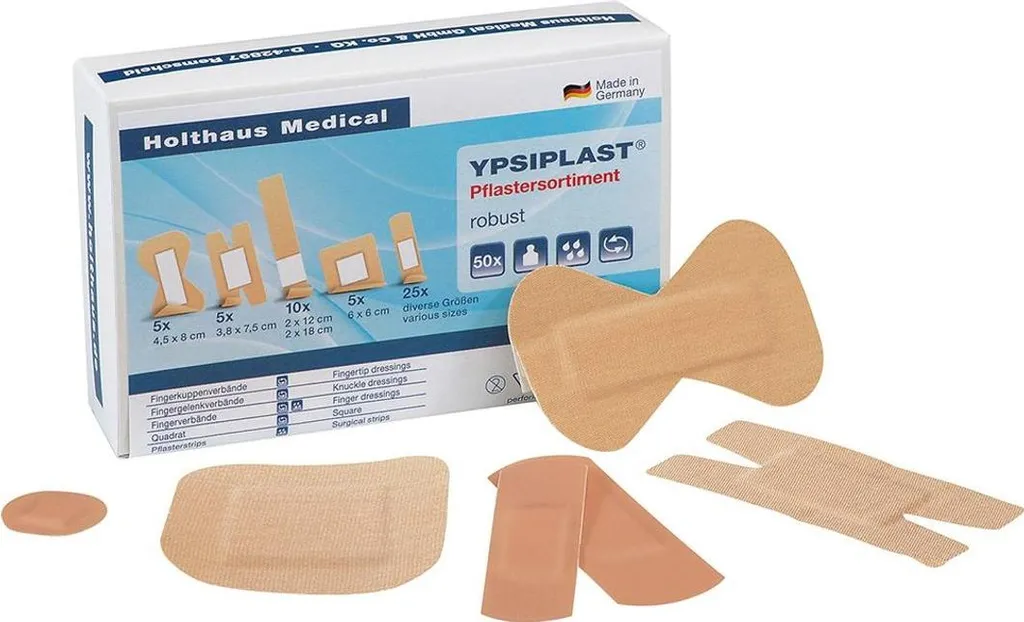 Kit Holthaus Medical 40400: 50 Cerotti Professionali 8 Misure