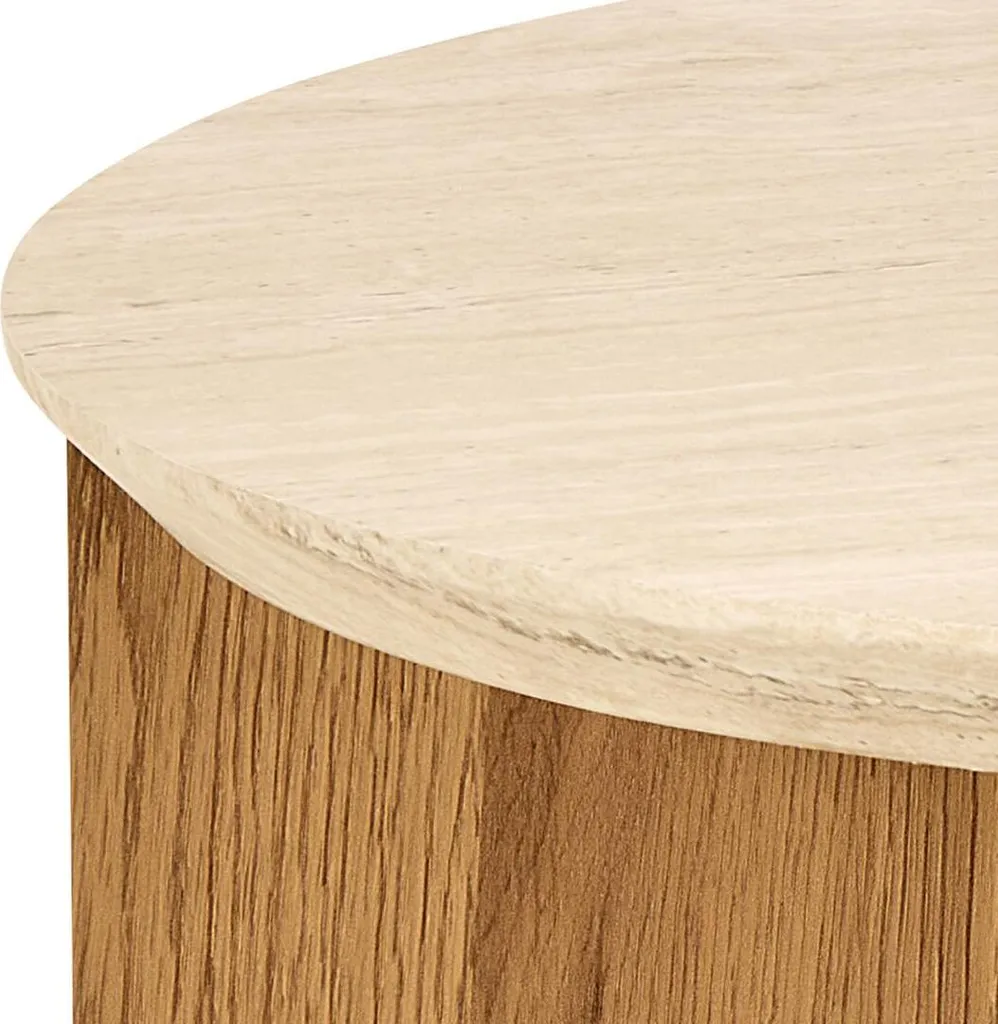 Table d'Angle Dockland Beige pour Optimiser les Petits Espaces