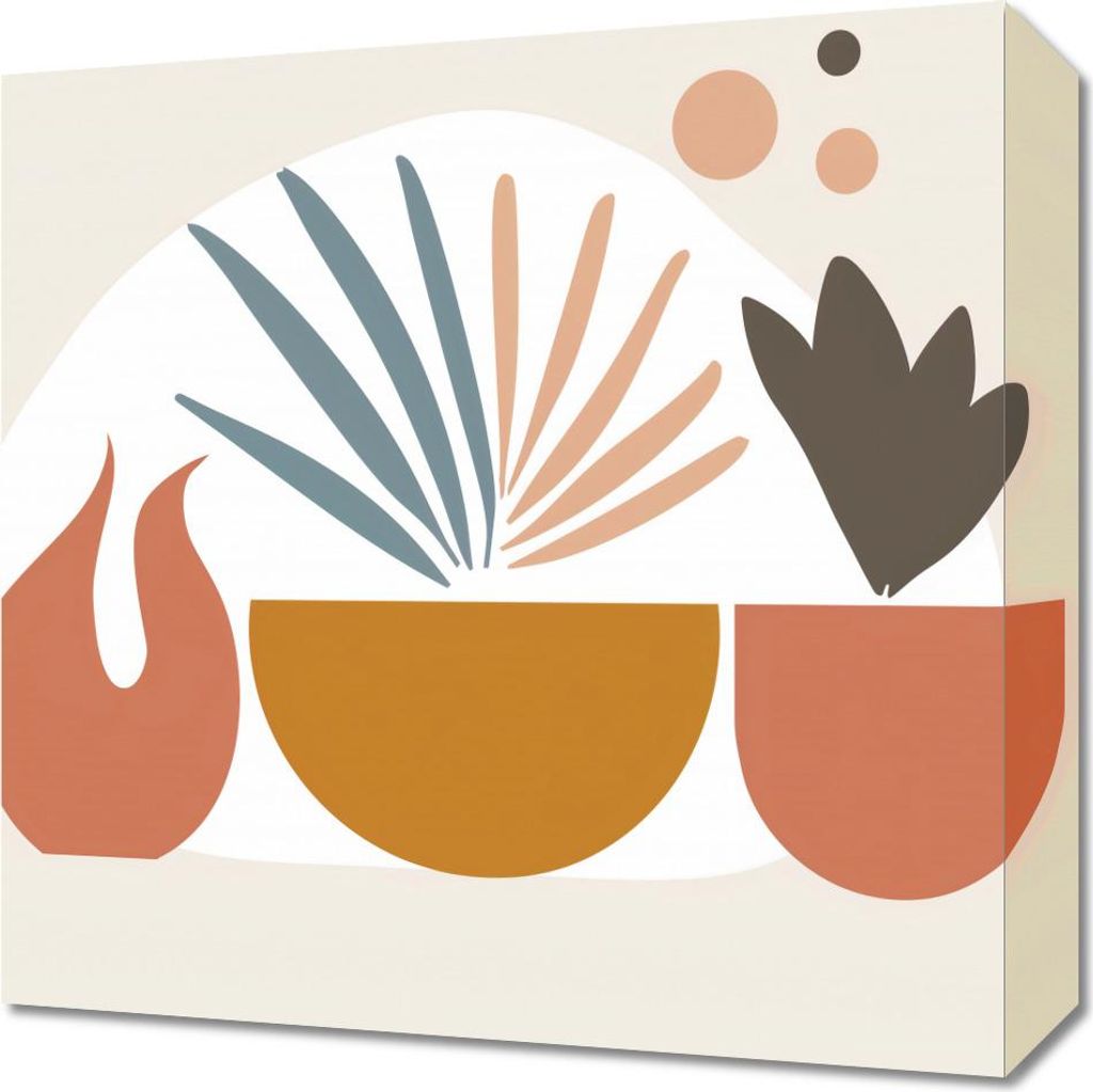 Bild 40x40cm Pflanzenpalette