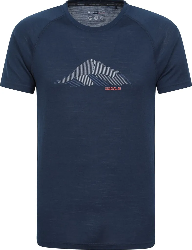 Mountain Warehouse Quest Top Termico Uomo Blu Scuro MW1499 (XXS) Offerta