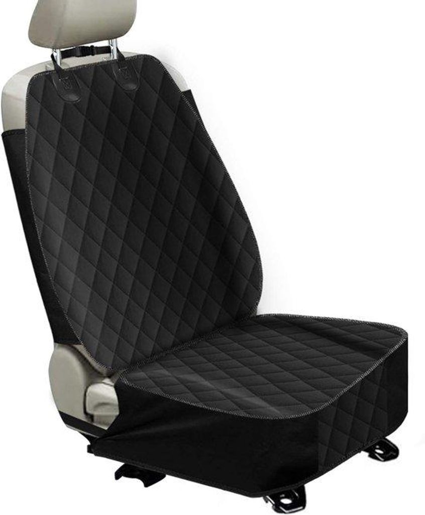 Hundesitz für Fahrzeuge, schwarz, elastische Riemen, Auto-Sitz für Hunde, für LKW, Bestellwagen und SUV, schützt vor Kratzer