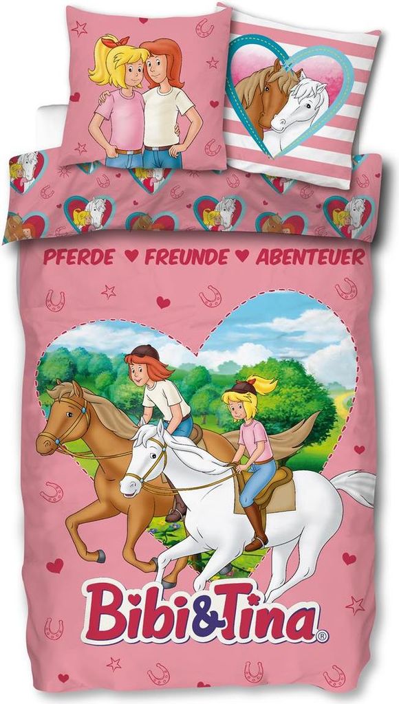 Pościel bawełniana Skybrands Bibi & Tina 135 x 200 cm + 80 Zdjęcie produktu 