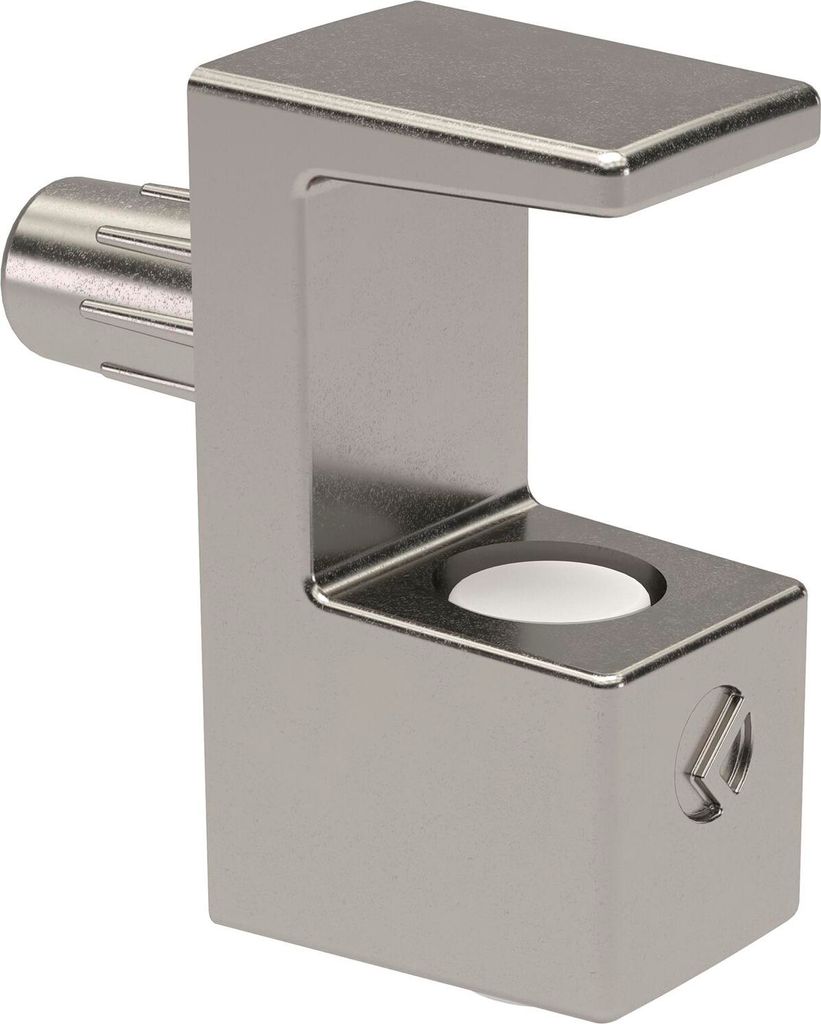 ITALIANA FERRAMENTA Glasbodenträger GRACE zum Stecken Glas 6-8 mm, vernickelt