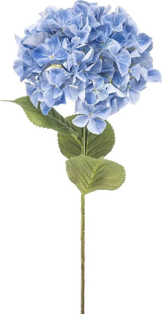artplants.de Kunstblume Hortensie Brittany, blau, 90cm - Künstliche Hydrangea