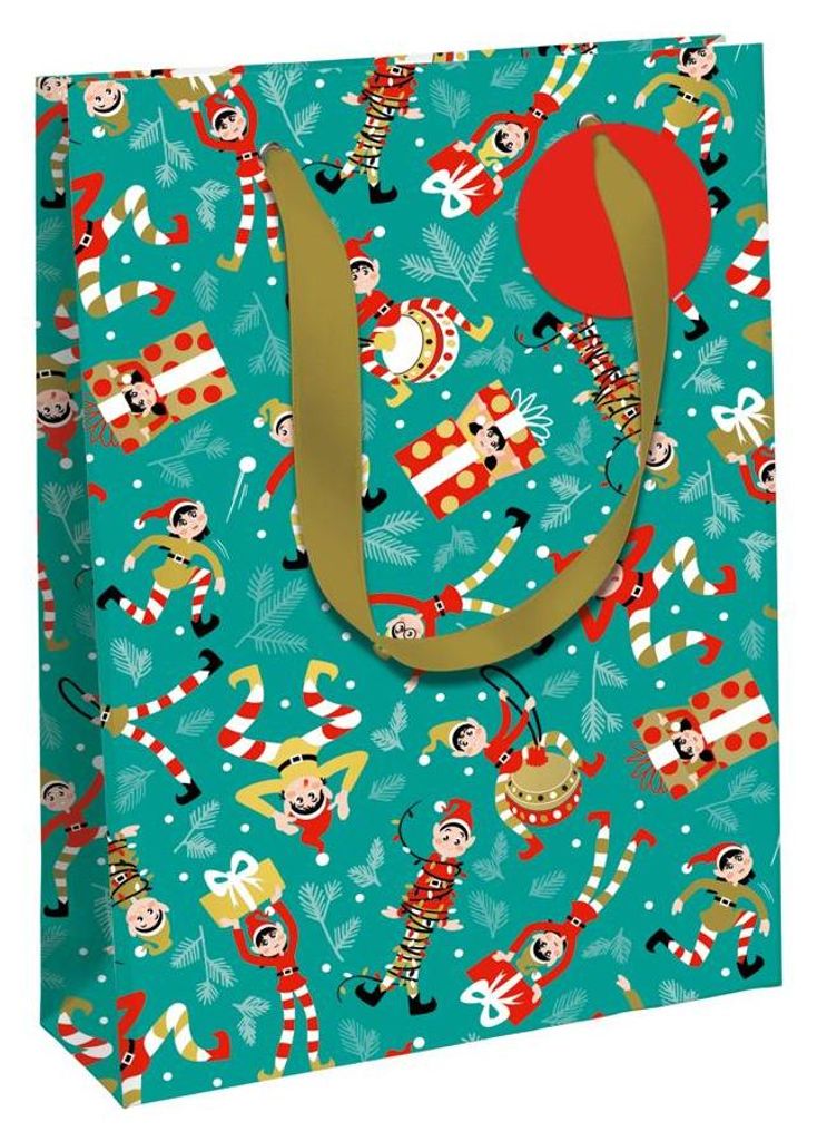 Clairefontaine Weihnachts-Geschenktüte "Lutins" mittel