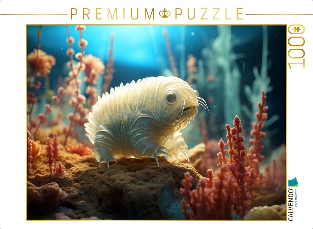 CALVENDO Puzzle Tardigrade Bärtierchen - lustige Mikroorganismen | 1000 Teile Lege-Größe 64x48cm Foto-Puzzle für glückliche Stunden