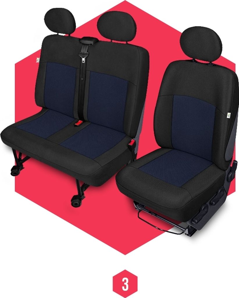 Sitzbezüge für Citroen Jumpy III (16-) Vorne 1+2 Autositzbezüge Schonbezüge