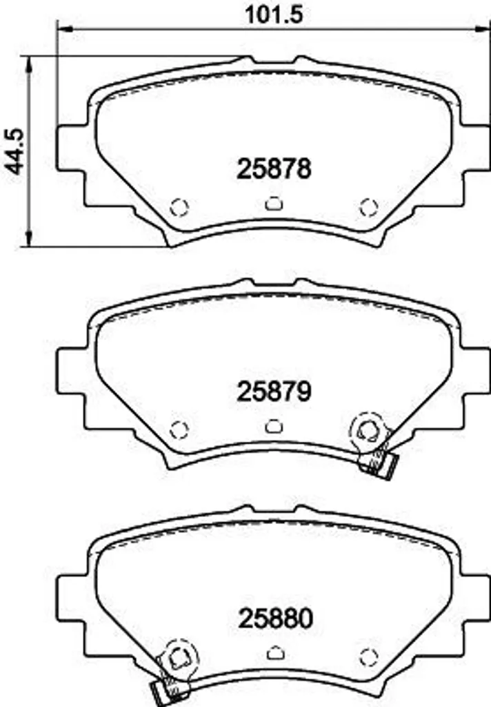 Plaquettes de frein pour Mazda 3 (BM, BN) - Remplacement Sécurisé HELLA OE