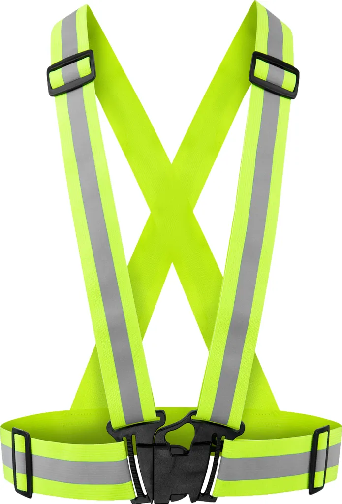 Korntex KXZBAND | Cintura di sicurezza riflettente per il corpo di Praga - Colore: Giallo - Taglia: Unica