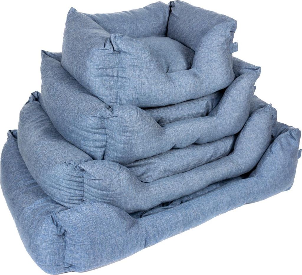 Duvo+ Hundebett Textura Eco rechteckig blau, Größe: XL