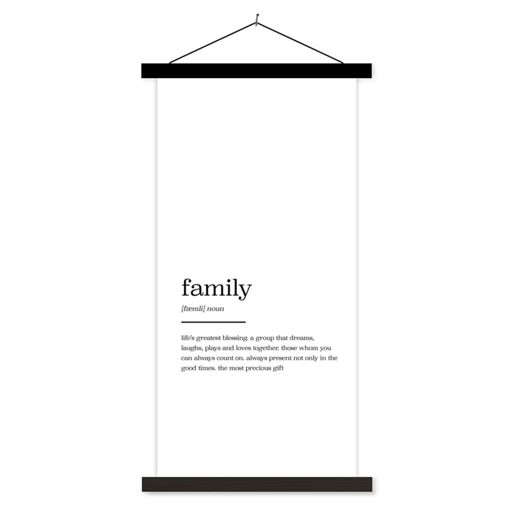 MuchoWow® Textilposter Zitate - sprichwörter - familie - Produktbild 