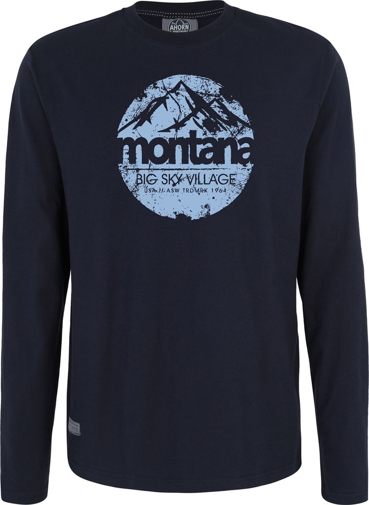 Übergrößen Longshirt Sky Village Eisblau AHORN SPORTSWEAR Navy 7XL