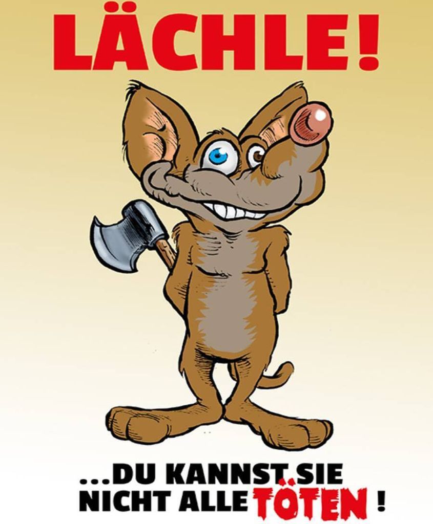 vianmo Holzschild 40x30 cm Lächle Du kannst Sie nicht alle Töten