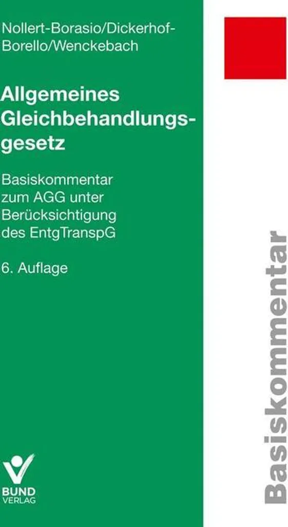 Loi générale sur l'égalité de traitement - Guide juridique format A5