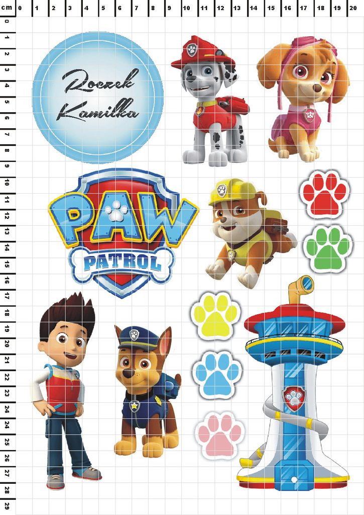 SweetFanaberia | Tortendekorationsset, bedruckt PAWPATROL - Produktbild 6
