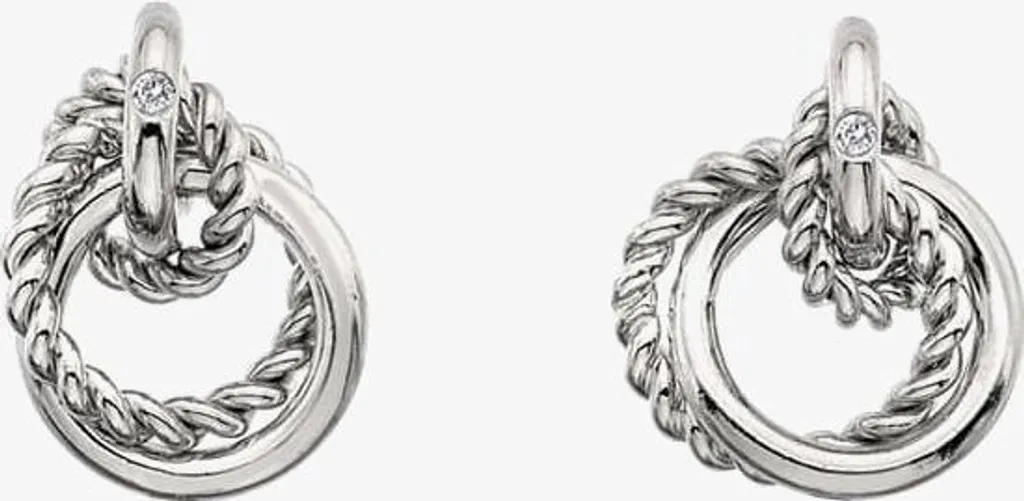 Boucles d'oreilles Argent et Diamant : Bijou Chic pour Femme Unity