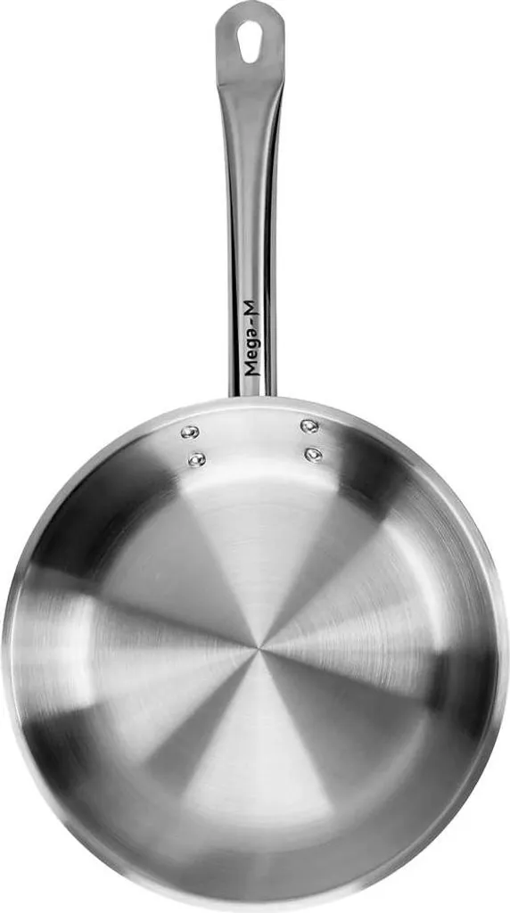 Poêle inox Mega-M 20 cm fond multicouche diffusion chaleur rapide