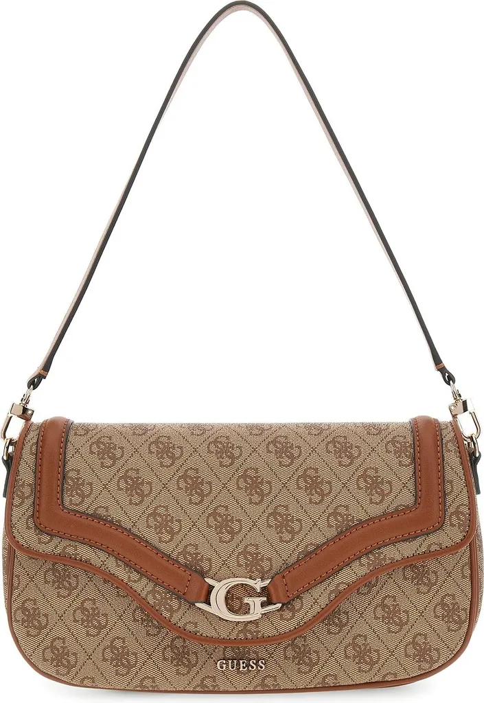 Sac porté épaule Guess Dea Latte Logo : un accessoire chic pour femme