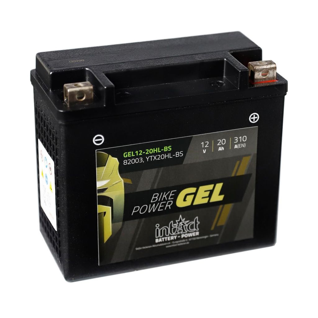 intAct Bike-Power Motorradbatterie GEL YTX20HL-BS Produktbild 