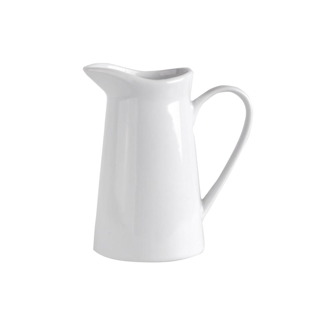 Porcelanowy dzbanek na mleko z uchwytem i praktyczną Zdjęcie produktu 