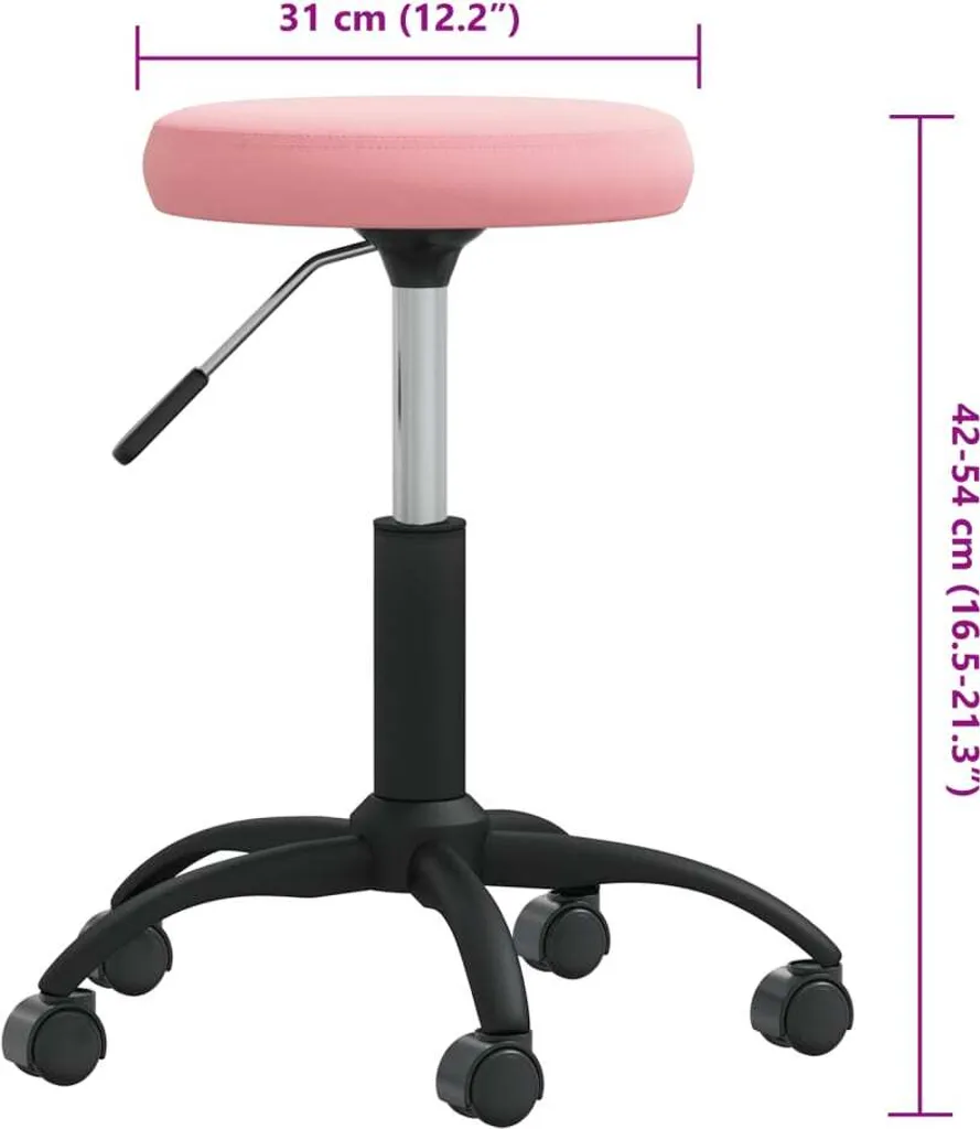 Tabouret de massage velours rose - Solution confort contre le mal de dos - 5