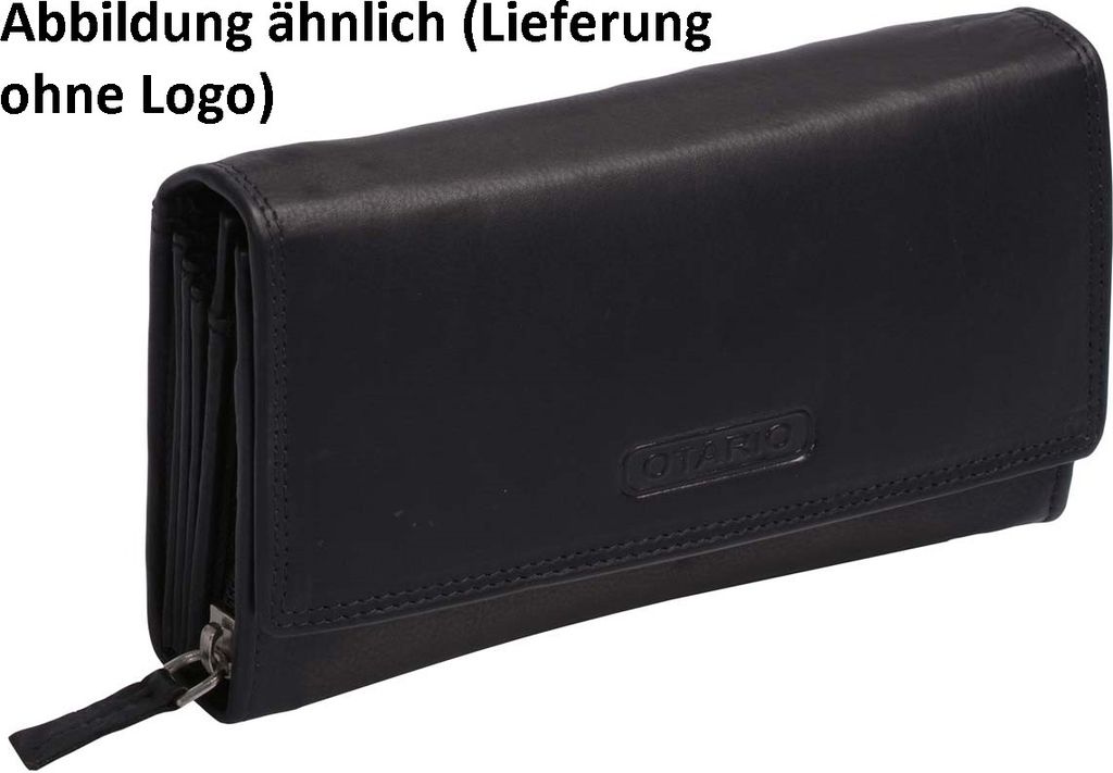 Damenlangbörse Leder mit Klappe, Produktbild 