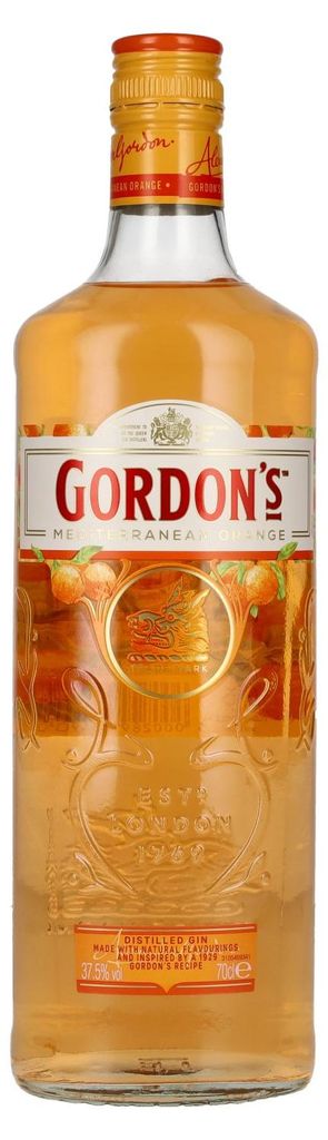 Gordon's MEDITERRANEAN ORANGE Distilled Gin 37,5% Vol. 0,7l Produktbild 