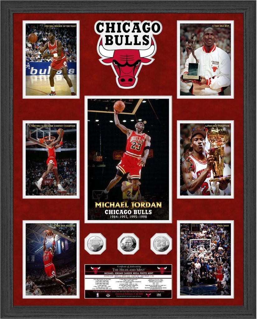 Michael Jordan Chicago Bulls NBA Champion Mega Coin Bild
