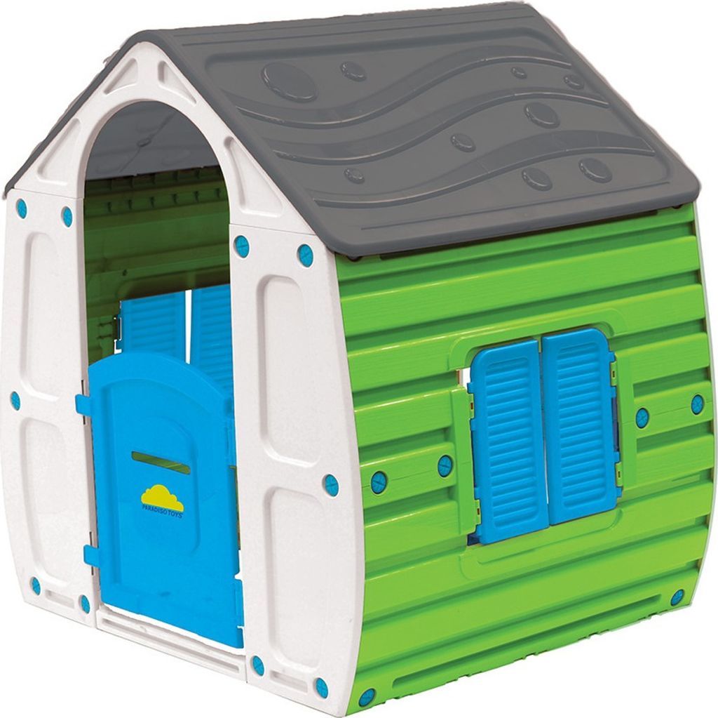 Paradiso Toys Speelhuis Sommer 102 x 90 cm grün graublau Produktbild 