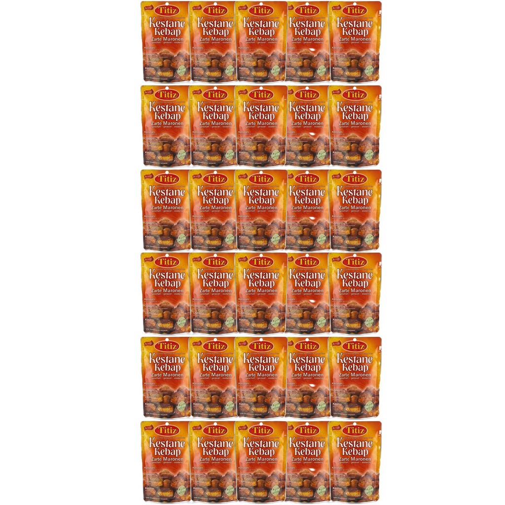 30 x 125 g Titiz geschälte Maronen geröstet Essfertig Esskestanien Zarte Maronen