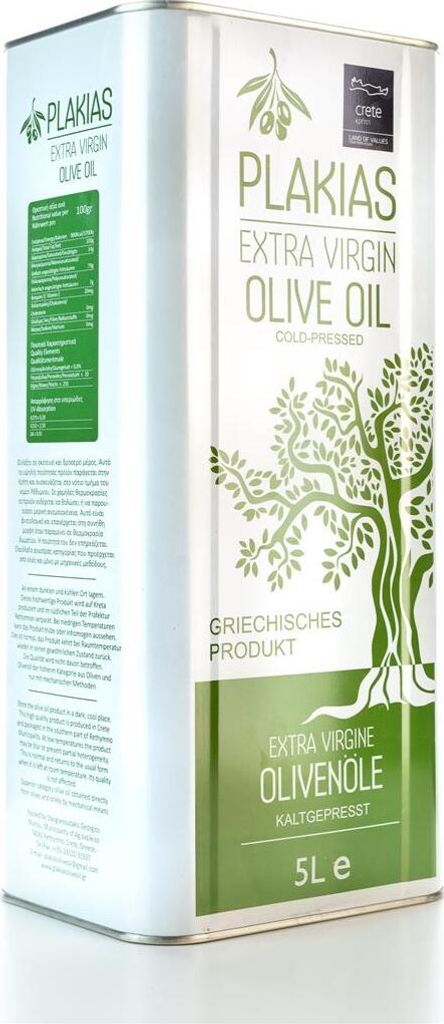 Plakias Olivenöl Extra Nativ Koroneiki 5L Kanister griechisches Oliven Öl