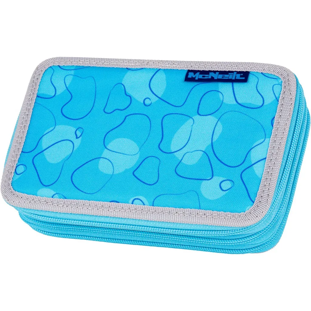 McNeill Trousse à Crayons Bubble Bleu Clair avec Trois Compartiments - 11