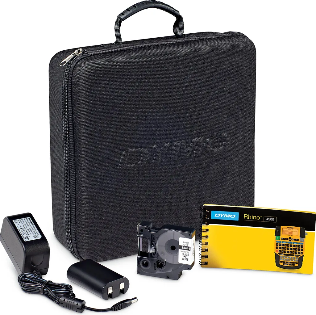 DYMO Rhino 4200 Kit Étiqueteuse Industrielle avec Rubans 6/9/12/19mm