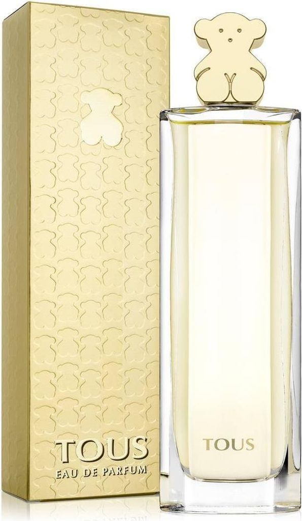 A perfume bottle and its box are displayed on a white background.