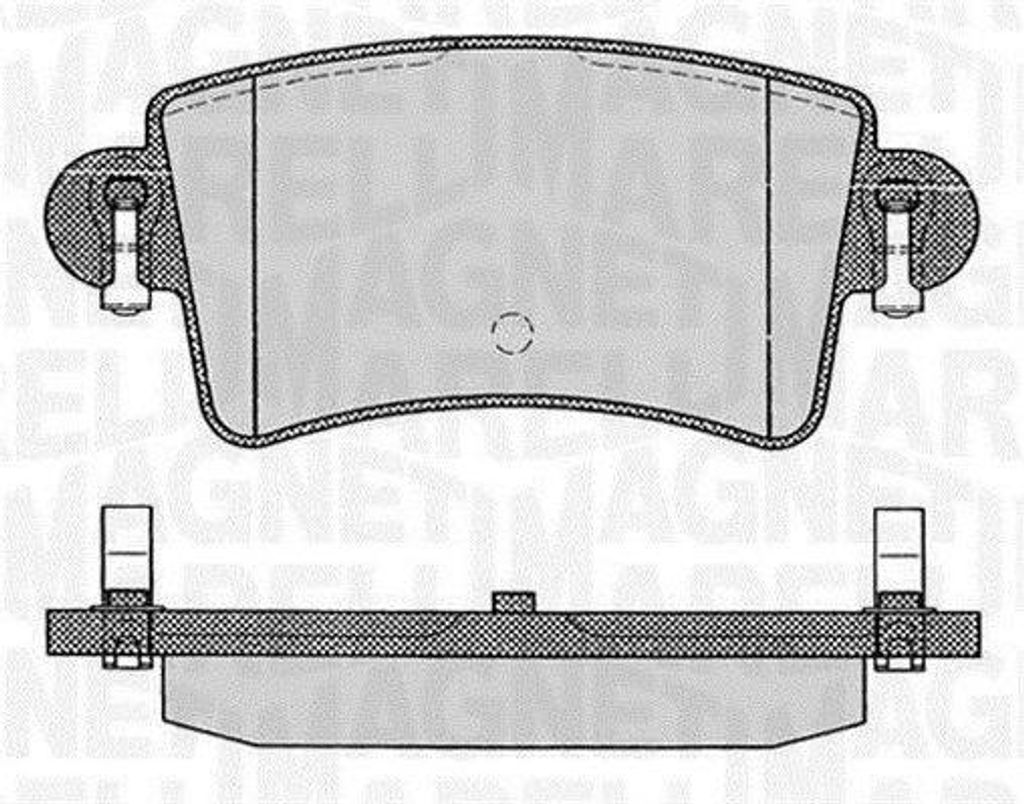 MAGNETI MARELLI Bremsbeläge Satz Hinten Bremsklötze für OPEL Movano Kastenwagen (X70) 363916060365