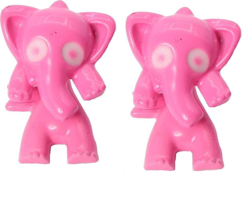 3D Elefant Elephant Ohrstecker Ohrringe in der Farbe Rosa Produktbild 