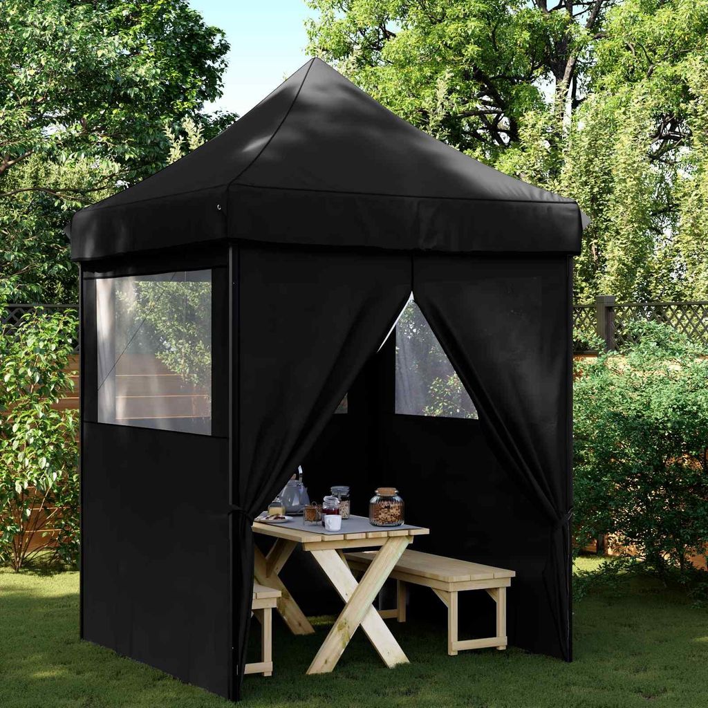 "Neues Produkt" Party-Zelt - CLORIS - Pavillon - Schwarz 200x200x306 cm Oxford-Stoff - Pavillons & Partyzelte V2761