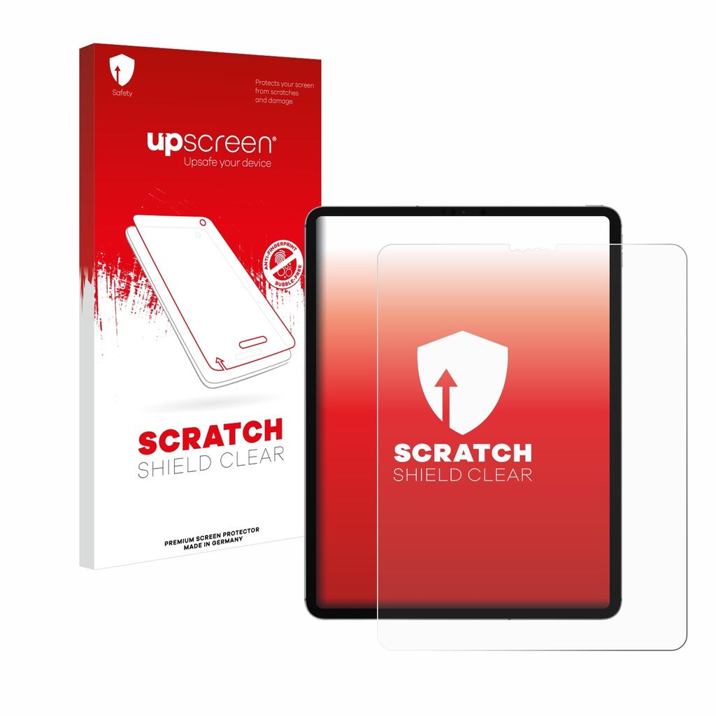 upscreen Schutzfolie für Apple iPad Pro 12.9" 2021 (5. Gen.) Displayschutz Displayschutzfolie Folie Klar Transparent