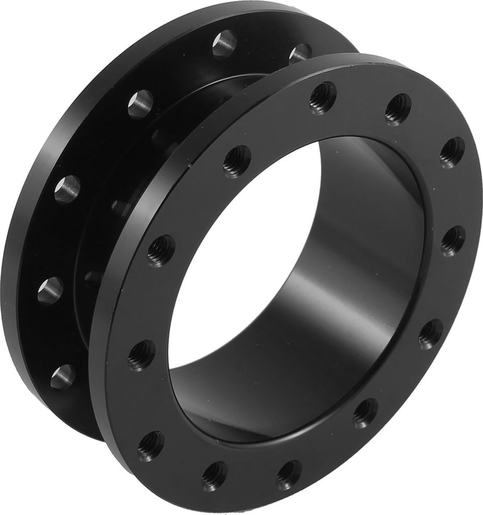 Schwarz Aluminium 30mm Höhe Lenkradnabenadapter Lenkradnabe Kit für Auto de