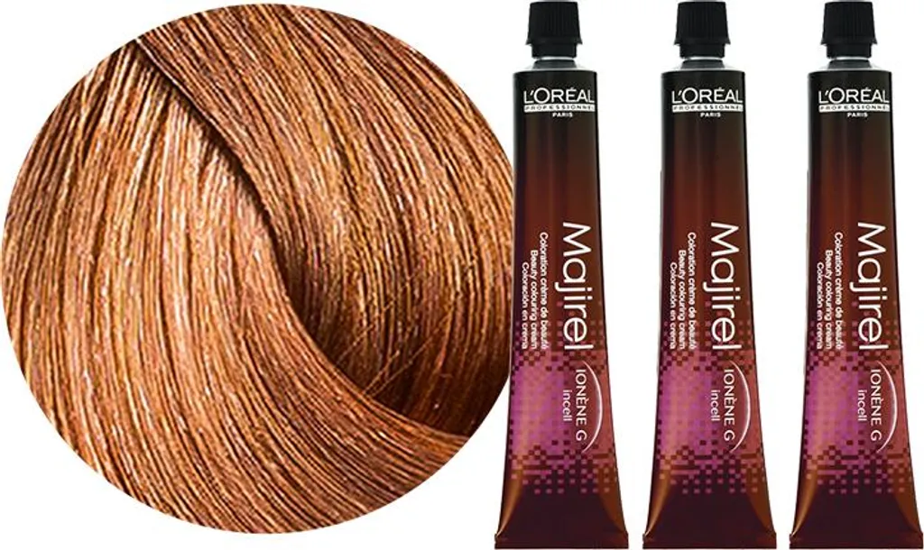 Adieu Cheveux Blancs avec la Coloration Majirel 8.34 Blond Doré Clair