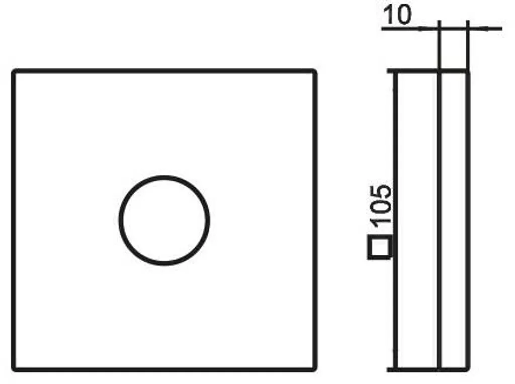 Offerta Rosetta KEUCO 59545010092 Oversize Quadrata - Alta Qualità - 4