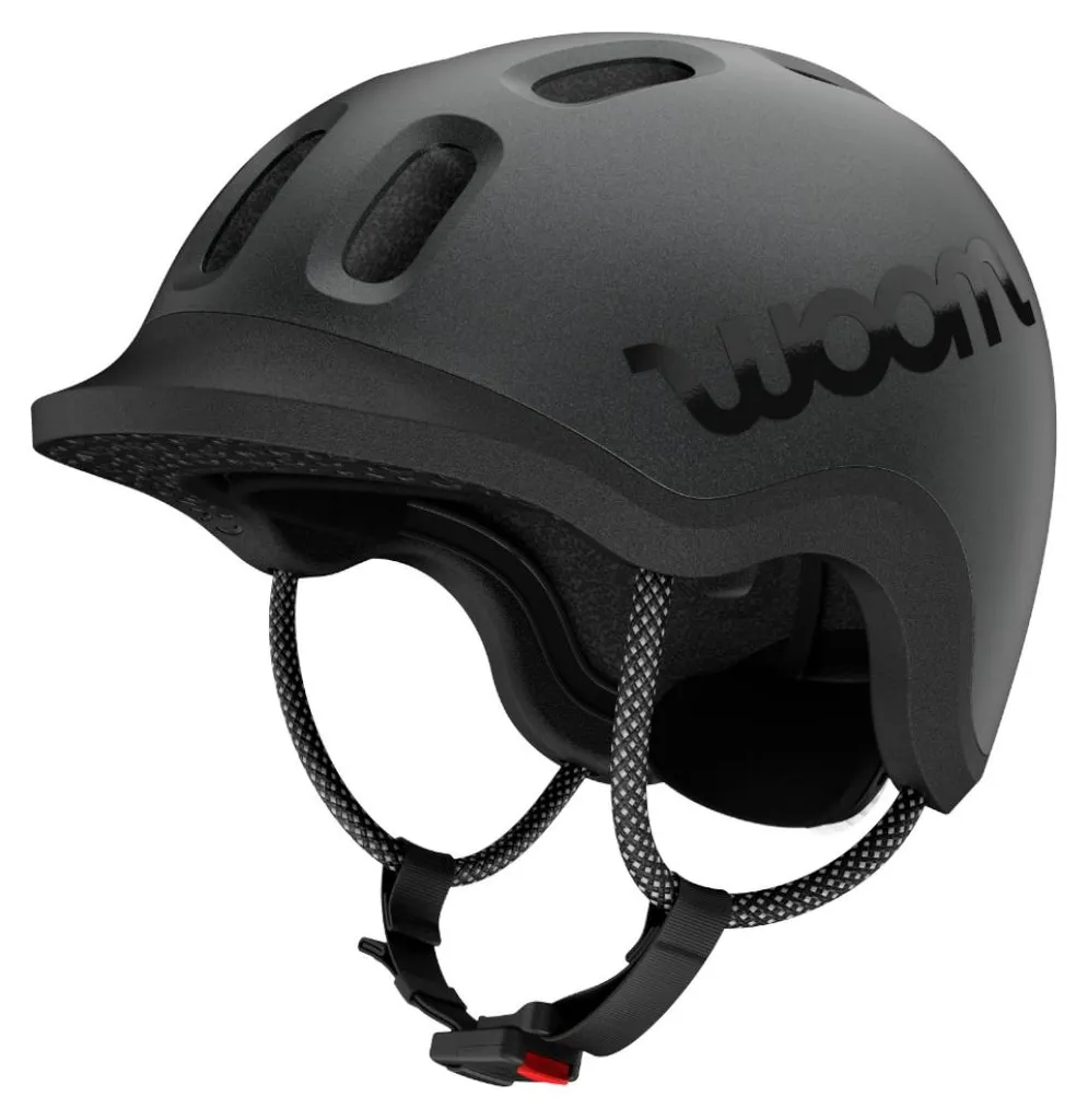 Casque enfant woom READY charcoal M avec protection max et design pro
