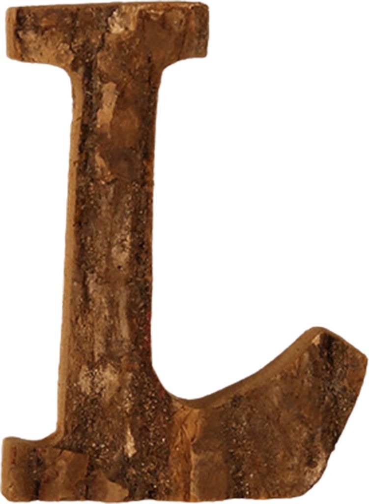 Zahl Figur flacher Rinde Rinde Oberflächenholz Holz feine Verarbeitungsnummer Kunst Ornament für Party-L