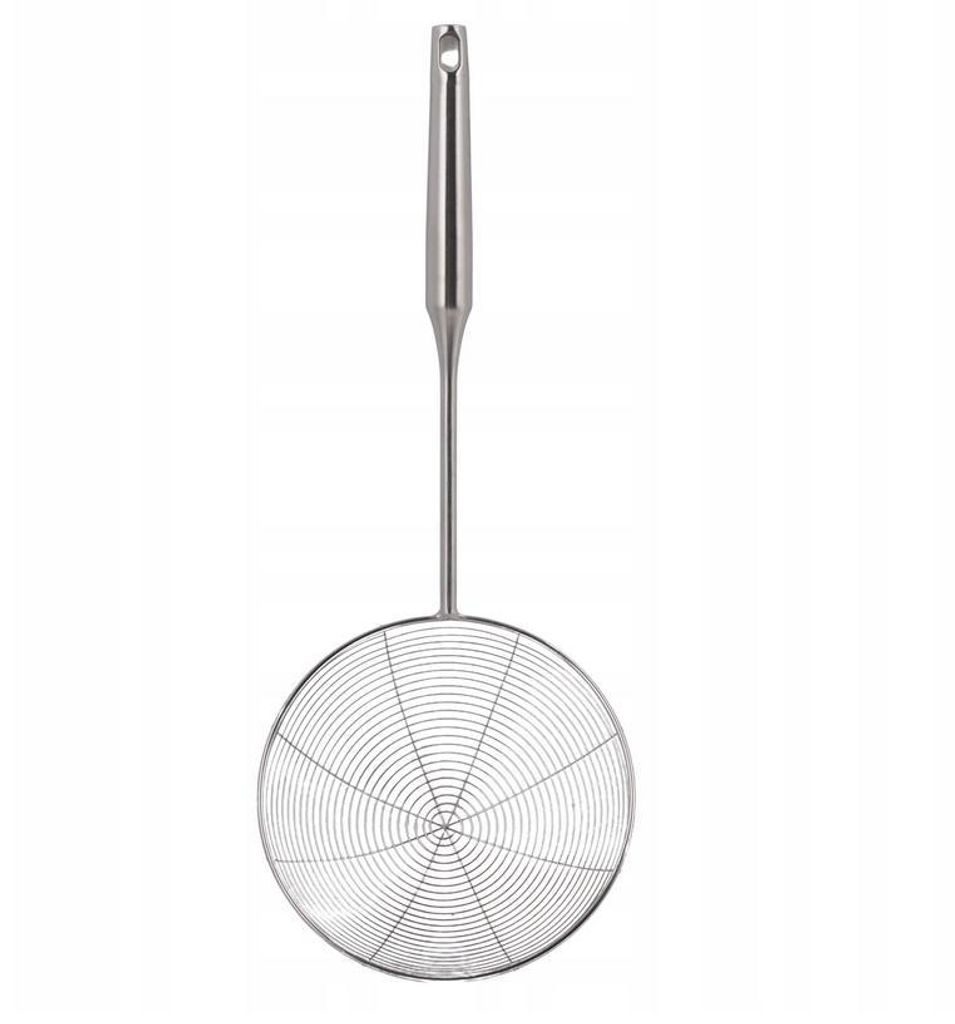 Schaumlöffel Edelstahl 16cm mit Sieb | Abseihlöffel XL Produktbild 