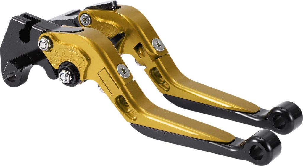 Kurz Lang Bremse Kupplung Hebel für Yamaha MT125 2014-2021 6 Stellung Motorrad Lenker Bremshebel Aluminium Legierung Gold Ton Griff Schwarz Ende