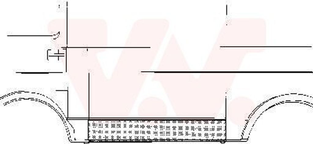 VAN WEZEL Seitenwand Reparaturblech für VW LT 28-35 I Kastenwagen (281-363) LT 28-35 I Bus (281-363) LT 40-55 I Kastenwagen (291-512)
