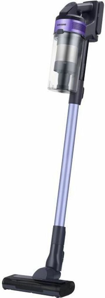 A Samsung cordless vacuum cleaner is shown against a white background.