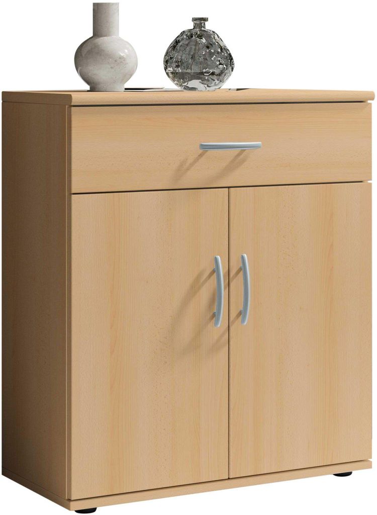 Kommode Viviane 60cm mit 2 Türen und 1 Schublade - Buche Produktbild 